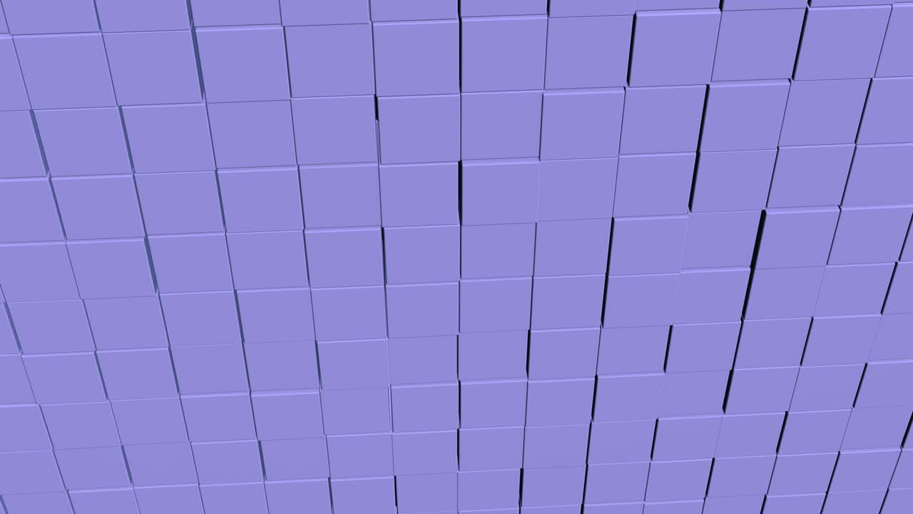 Concept of matrix. Binary code environment in form of cubes wall with information inside, moving up and down.