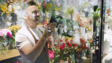 florist opening their shop