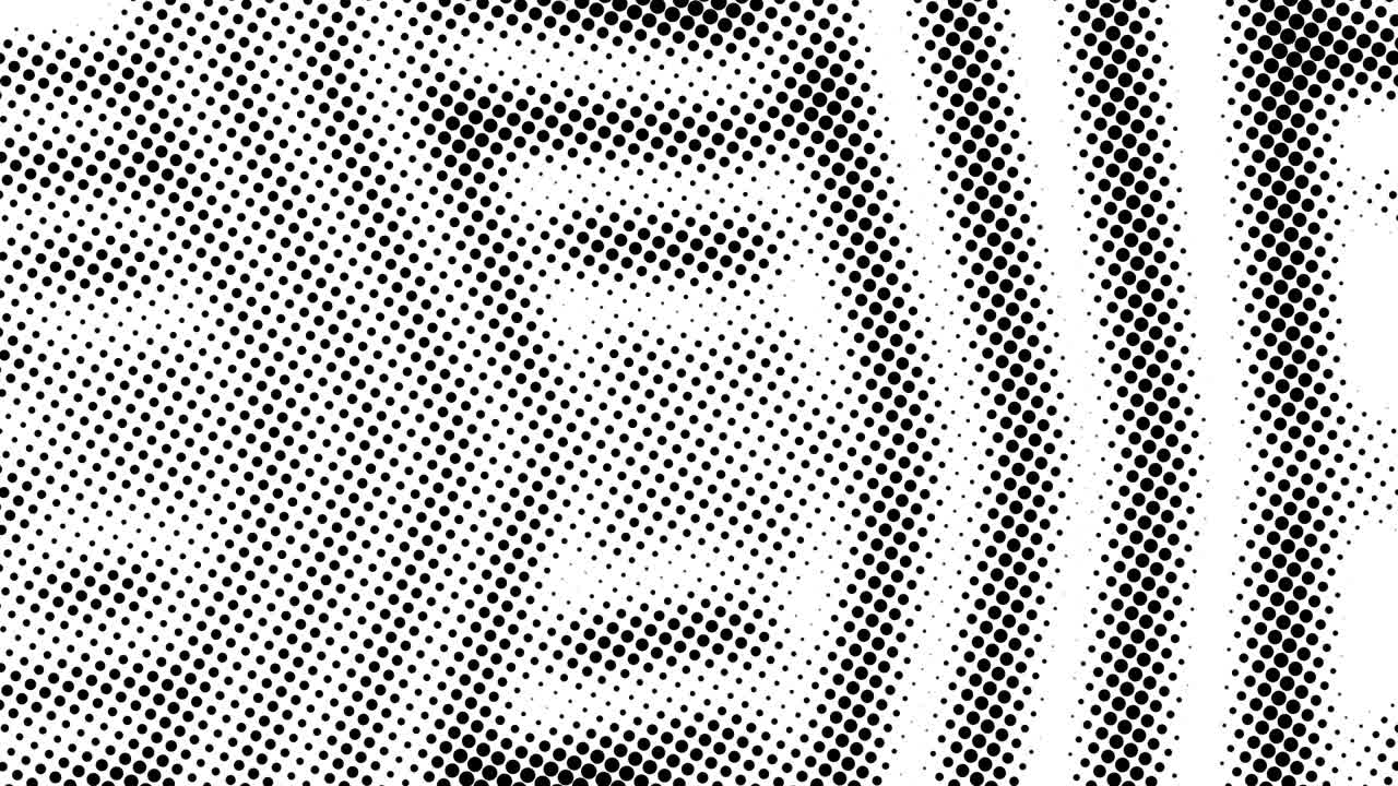 medio tono de muchos puntos, fondo abstracto generado por computadora, fondo de renderización 3d con efecto de ilusión óptica