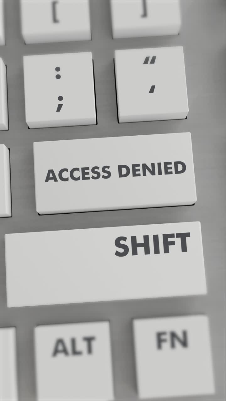 ACCESS DENIED BUTTON PRESSING ON KEYBOARD Vertical Video