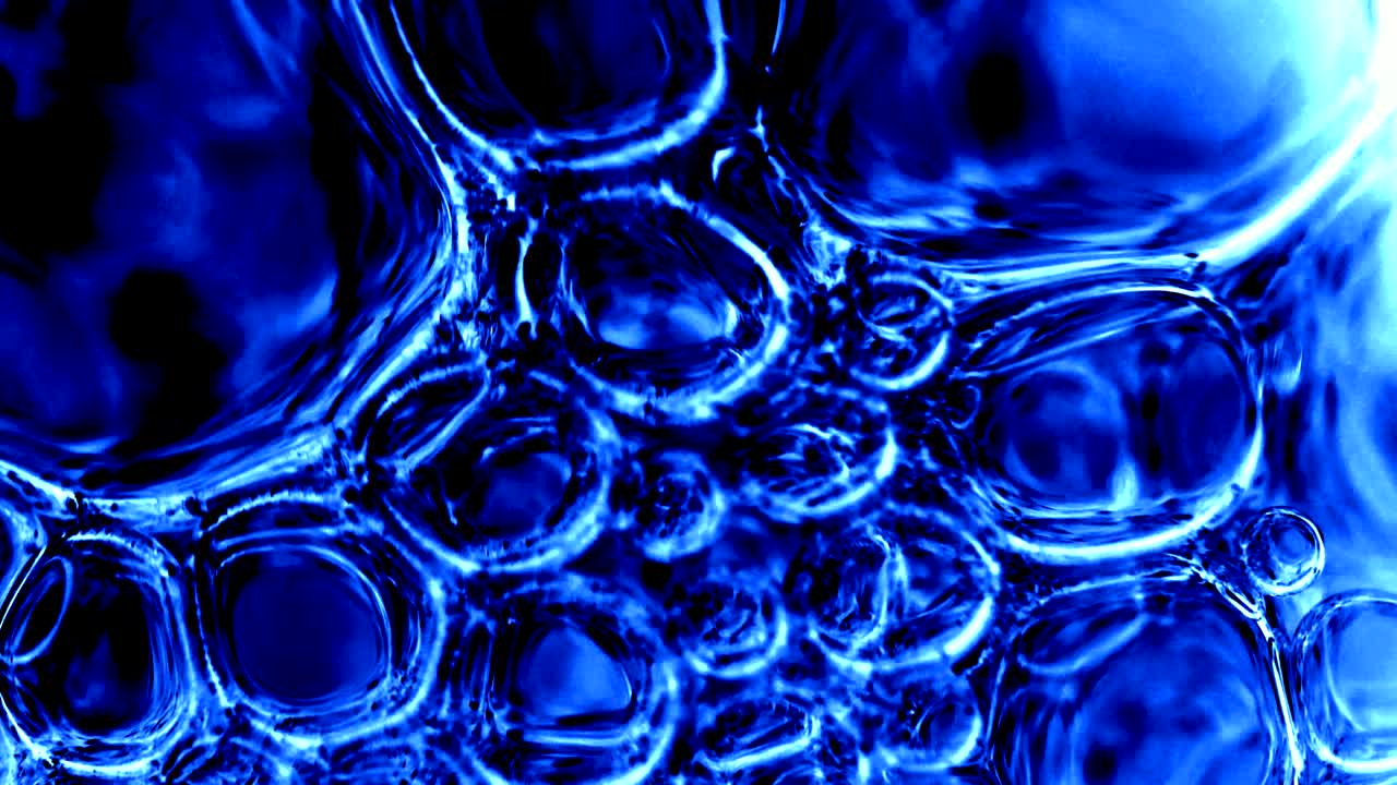 bolhas de ar, bolhas de sabão, tensão superficial da água, arco-íris, bolhasde sabão deslumbrantes, reflexos de luz multicoloridos, efeitos de vídeo, fundos, 4k