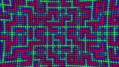 líneas brillantes bombillas bolas panel led rgb fondo animado