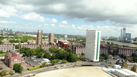 Aerial-shot-of-Construction-Site