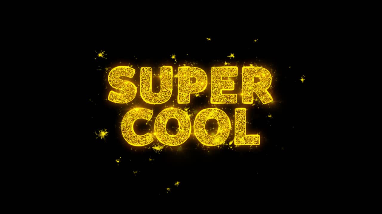 Super Cool Sparkling Text Effect