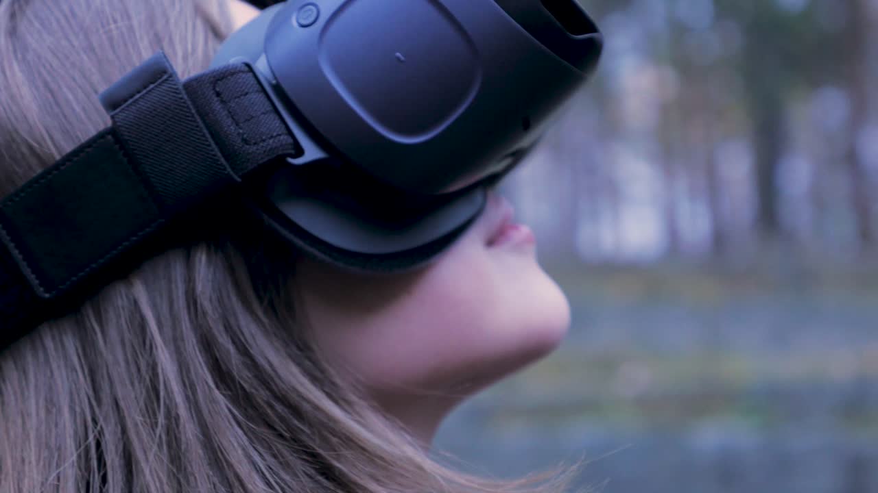 Person Wearing VR Headset