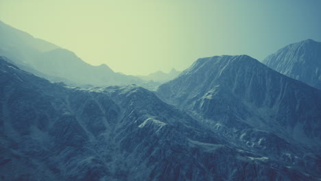 misty mountain scenery