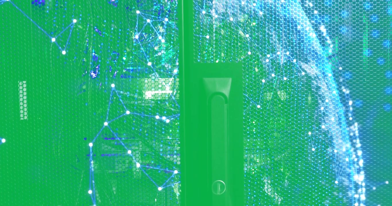 Animation of moving shapes on transparent background