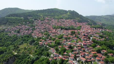 town in mountain area. metsovo, epirus, north greece