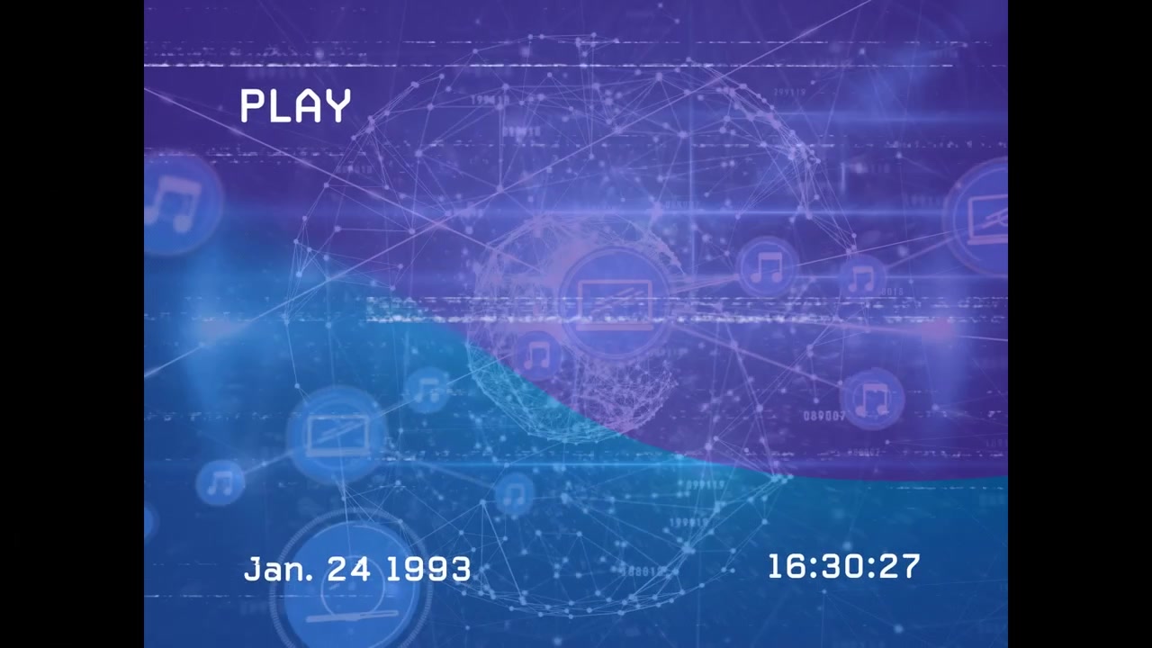 Animation of shapes over network of connections