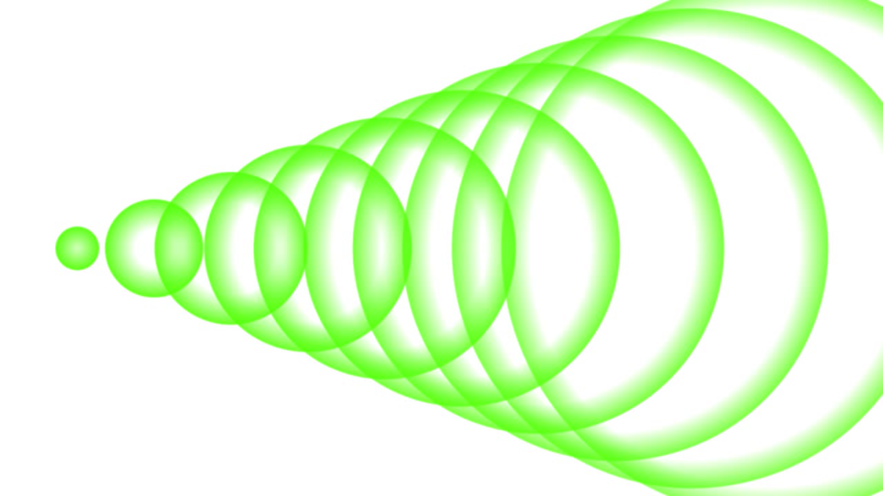 onda de sonido onda de fondo blanco forma animación gráficos de movimiento