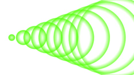 onda de sonido onda de fondo blanco forma animación gráficos de movimiento