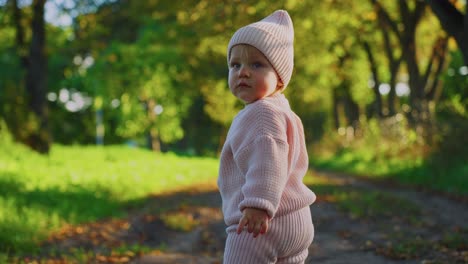 baby girl in a park
