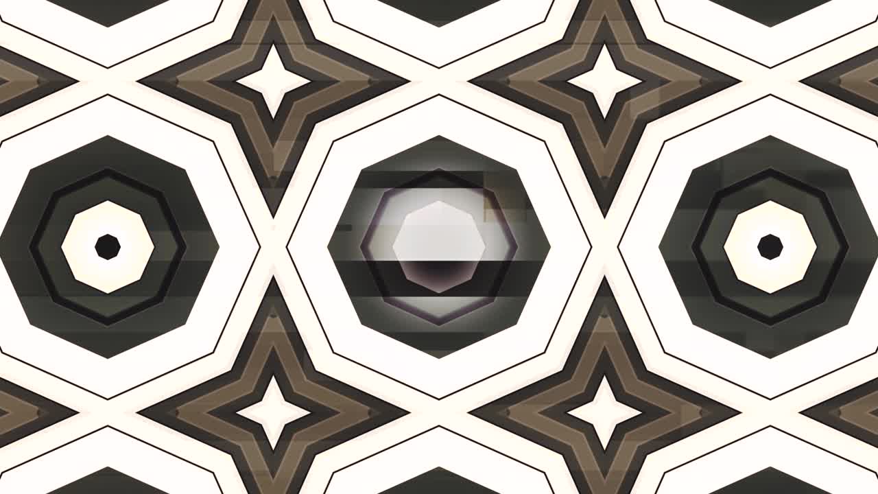 kaleidoscopio en movimiento. gráficos en movimiento de 4k