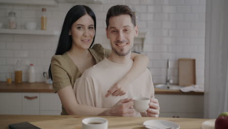 couple enjoying breakfast together