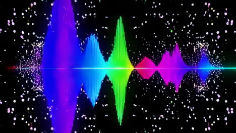 colorful audio visualization
