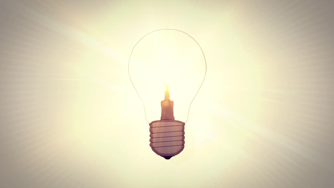 la bombilla está encendida