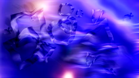 abstracción geométrica clara - distorsión del espacio con efecto brillante, fondo generado por computadora, renderización 3d