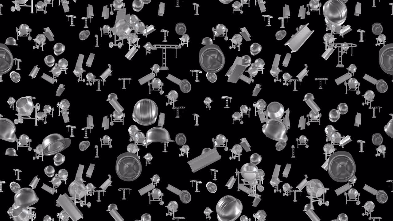 건설 현장 루프 타일은 알파와 함께 떨어집니다.