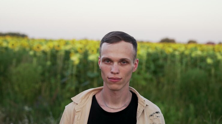 Man posing outdoors