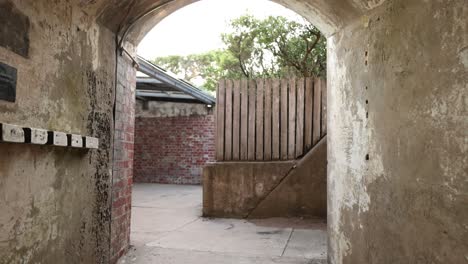 a walk through an old war tunnel