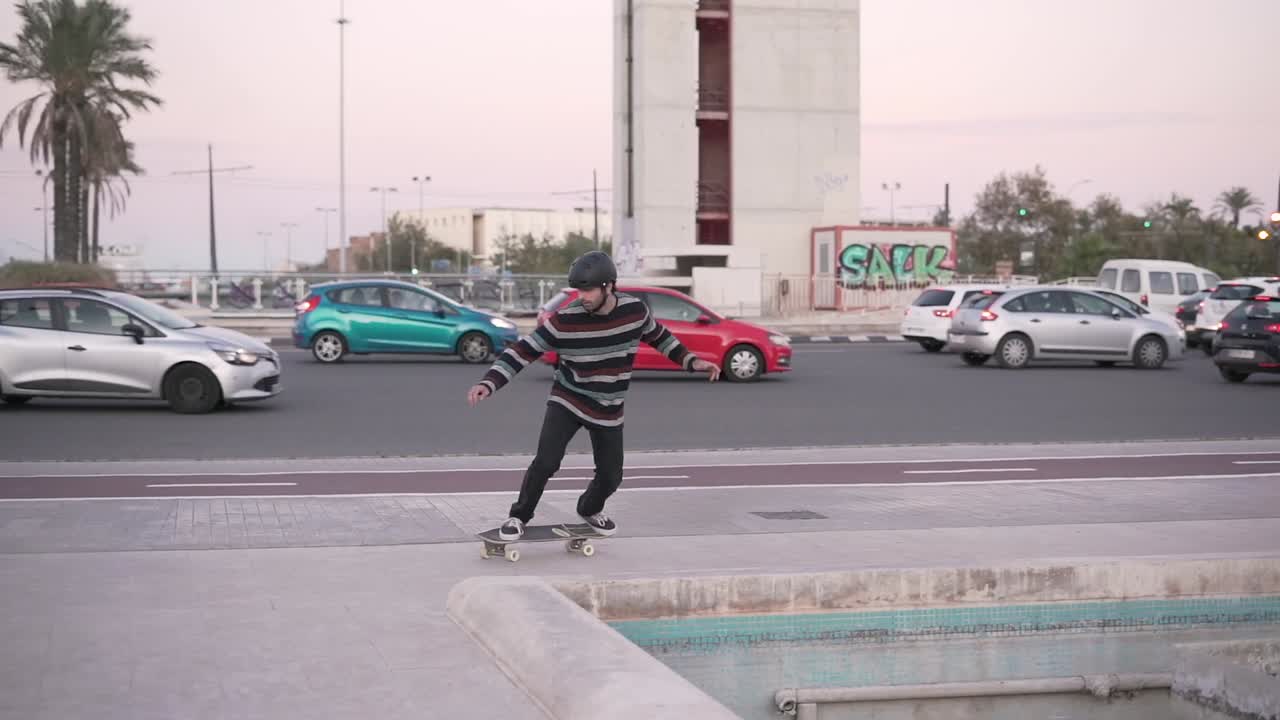 Skateboarding in the City