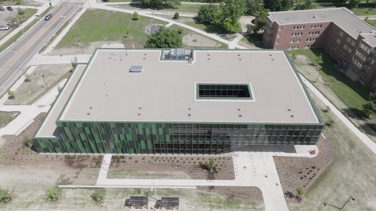 Michigan State University Aerial Drone Multicultural Center