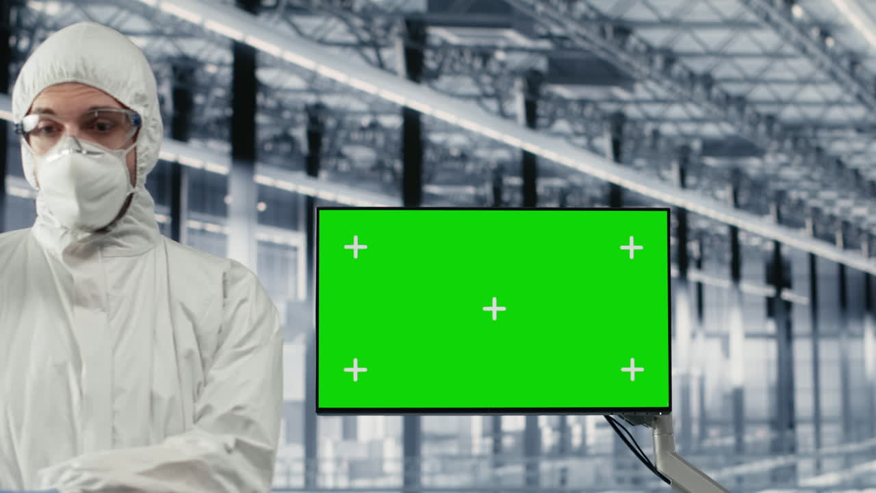 Green screen monitor, innovating components and engineering team