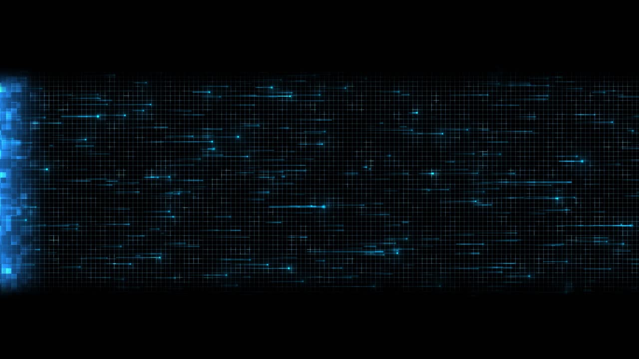Glowing lines code data flowing futuristic interface high tech backdrop for cyber security analysis