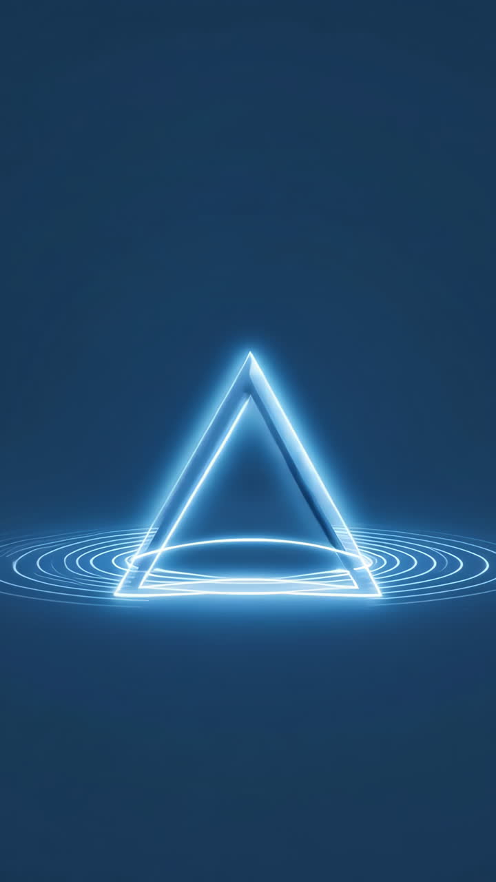 diseño de triángulo de neón abstracto