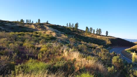 drone images shot near lake hughes road in castaic, california