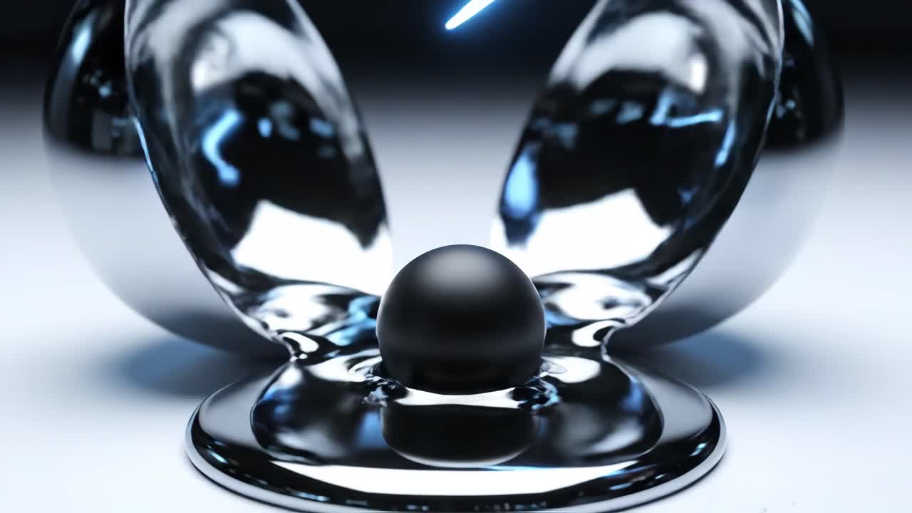 Chrome Spheres and Abstract Liquid Forms