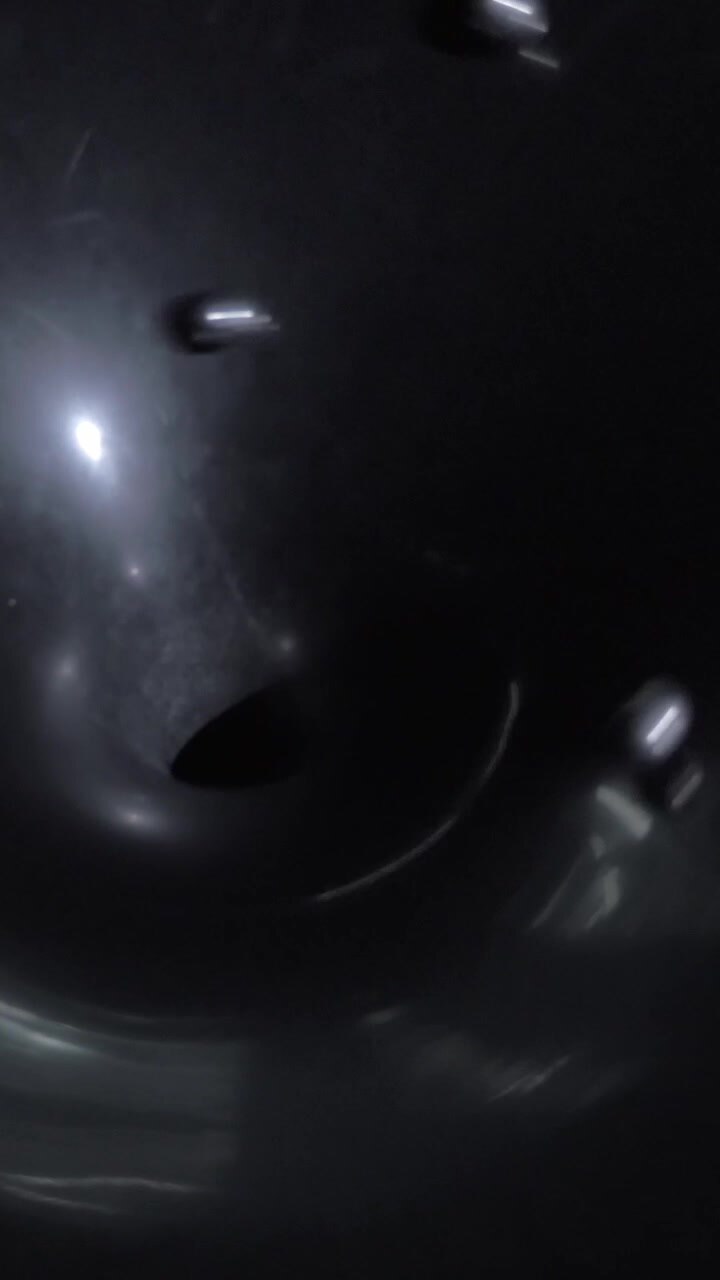 Modello di buco nero in un centro scientifico
