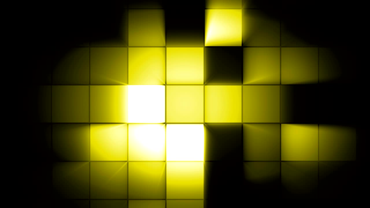 luz de destello cuadrada amarilla