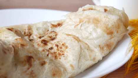 indian roti on a plate