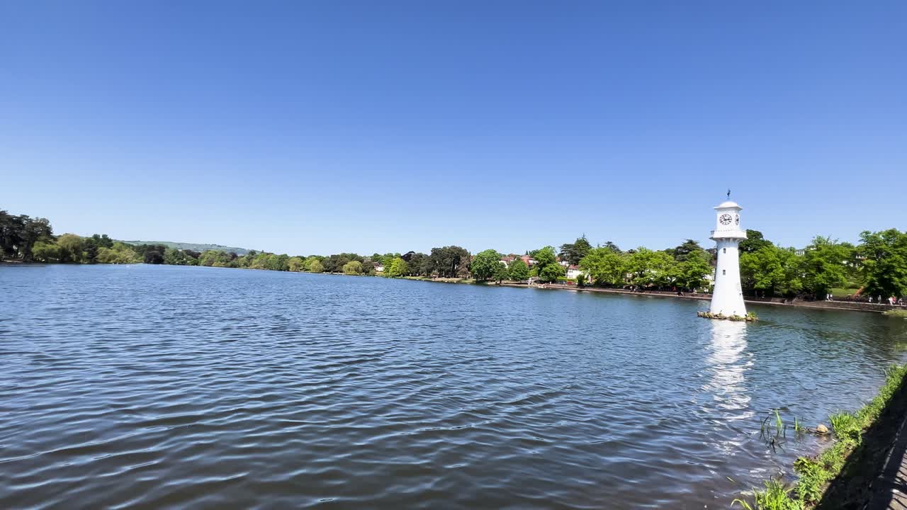Roath Park Lake Cardiff Wales Landmark