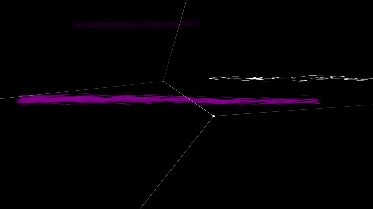 Effetto Glitch Digitale Astratto con Linee e Nodi Geometrici