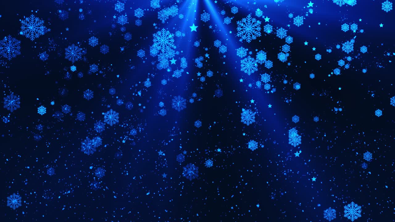 4K 크리스마스 기념 초대장 눈송이 겨울 배경 눈 내리는 배경 2024년 새해
