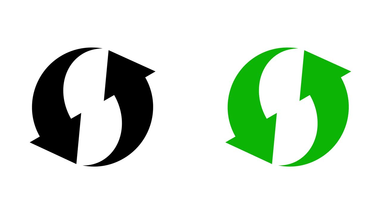 Circle rotating animated arrows