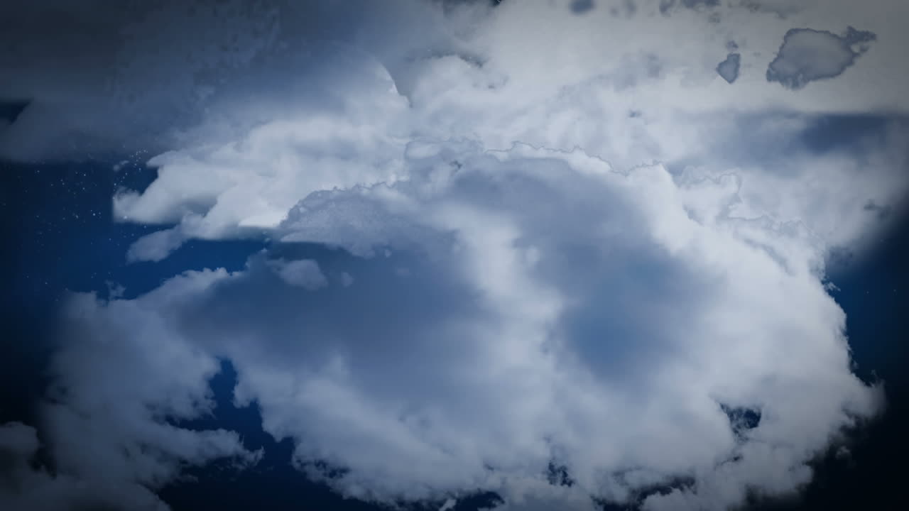 밤하늘을 날아다니는 산타