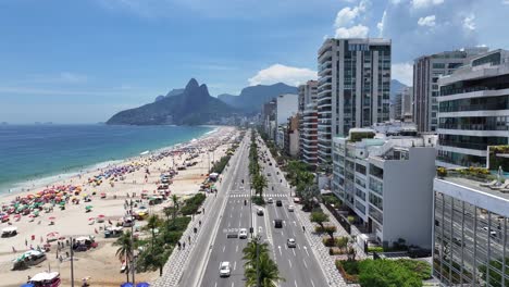 ipanema beach at rio de janeiro brazil