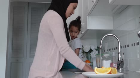 Mother-and-daughter-at-home