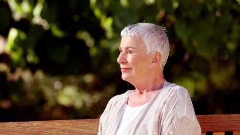 Smiling-mature-woman-looking-at-camera