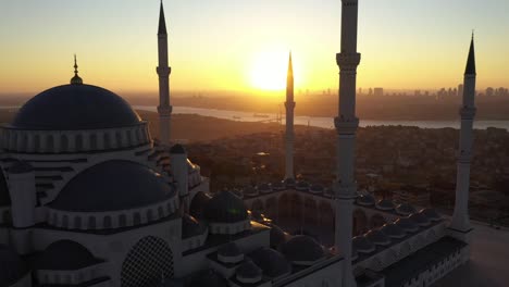 camlica camii, istanbul drone footage