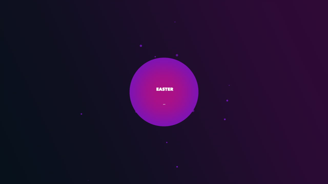 Simple and modern purple Happy Easter design