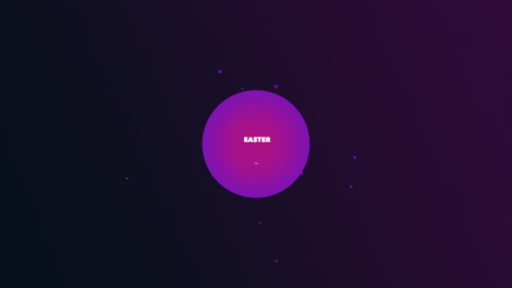 diseño simple y moderno de feliz pascua púrpura
