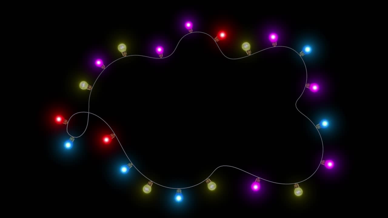 Christmas beautiful string lights bulb string frame with flashing lights loop garland lights