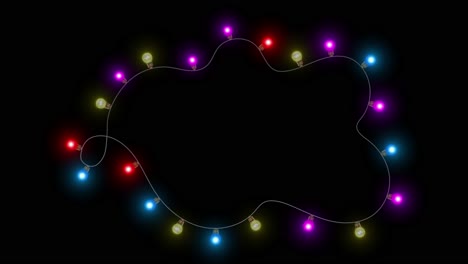 christmas beautiful string lights bulb string frame with flashing lights loop garland lights