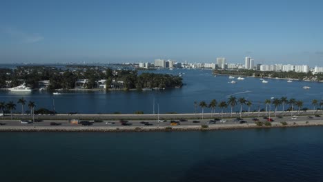 view of water and traffic in south beach miami