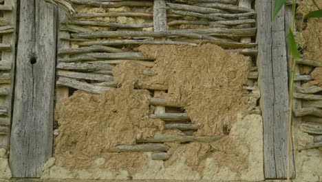 Old-timber-framed-house-wall-of-mud-and-sticks-wattle-and-daub-architecture