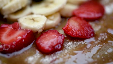 close up of a delicious home made pancake